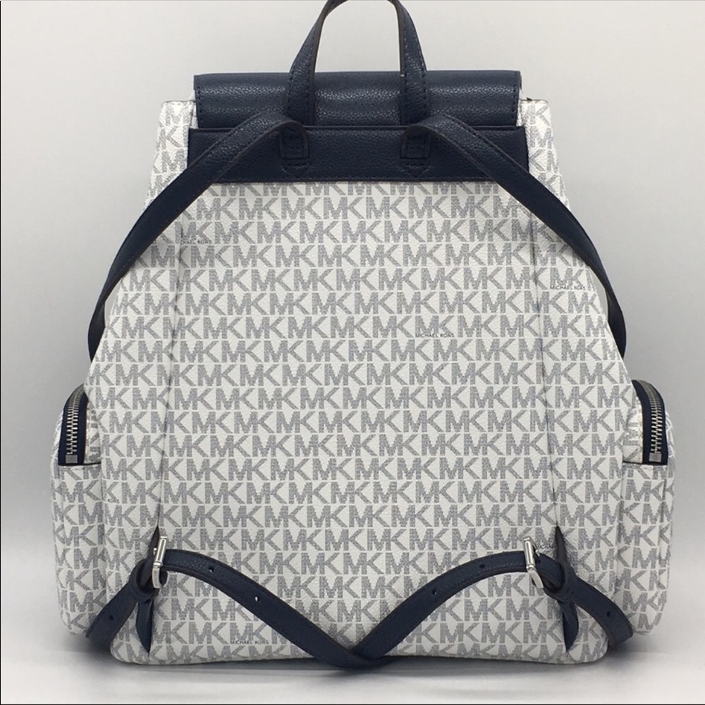 MICHAEL KORS ABBEY LG CARGO BACKPACK OPWHT MULTI - Picture 2 of 8